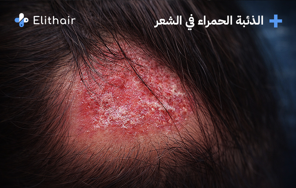 شكل الذئبة الحمراء في الشعر