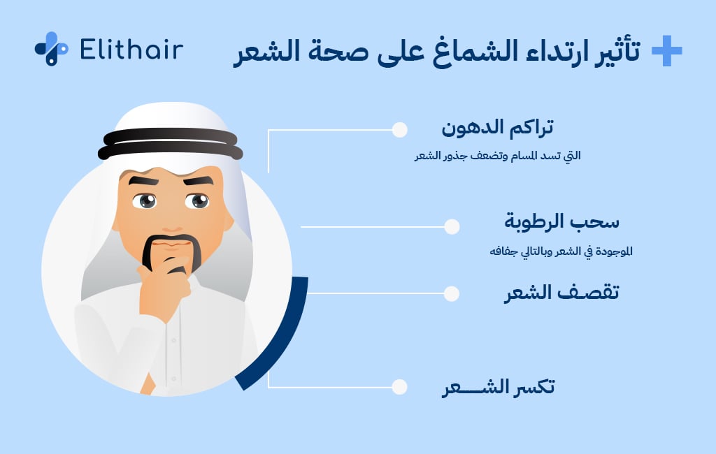 تأثير ارتداء الشماغ على صحة الشعر - مركز اليت هير لزراعة الشعر