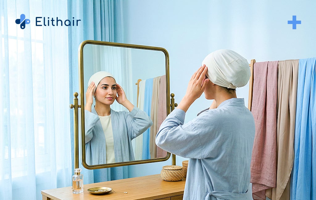 روتين العناية اليومي بالشعر تحت الحجاب